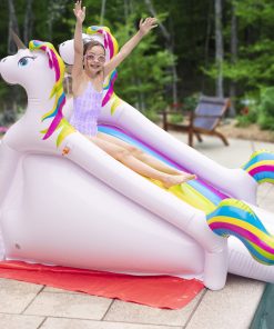 Tobogán de Piscina Inflable Gigante de Unicornio con