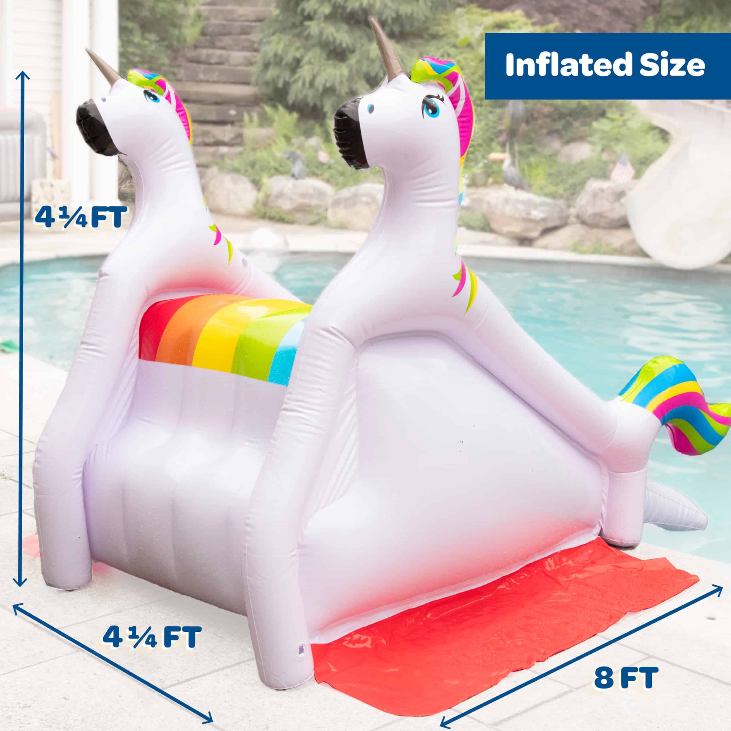 Tobogán de Piscina Inflable Gigante de Unicornio con - Imagen 4
