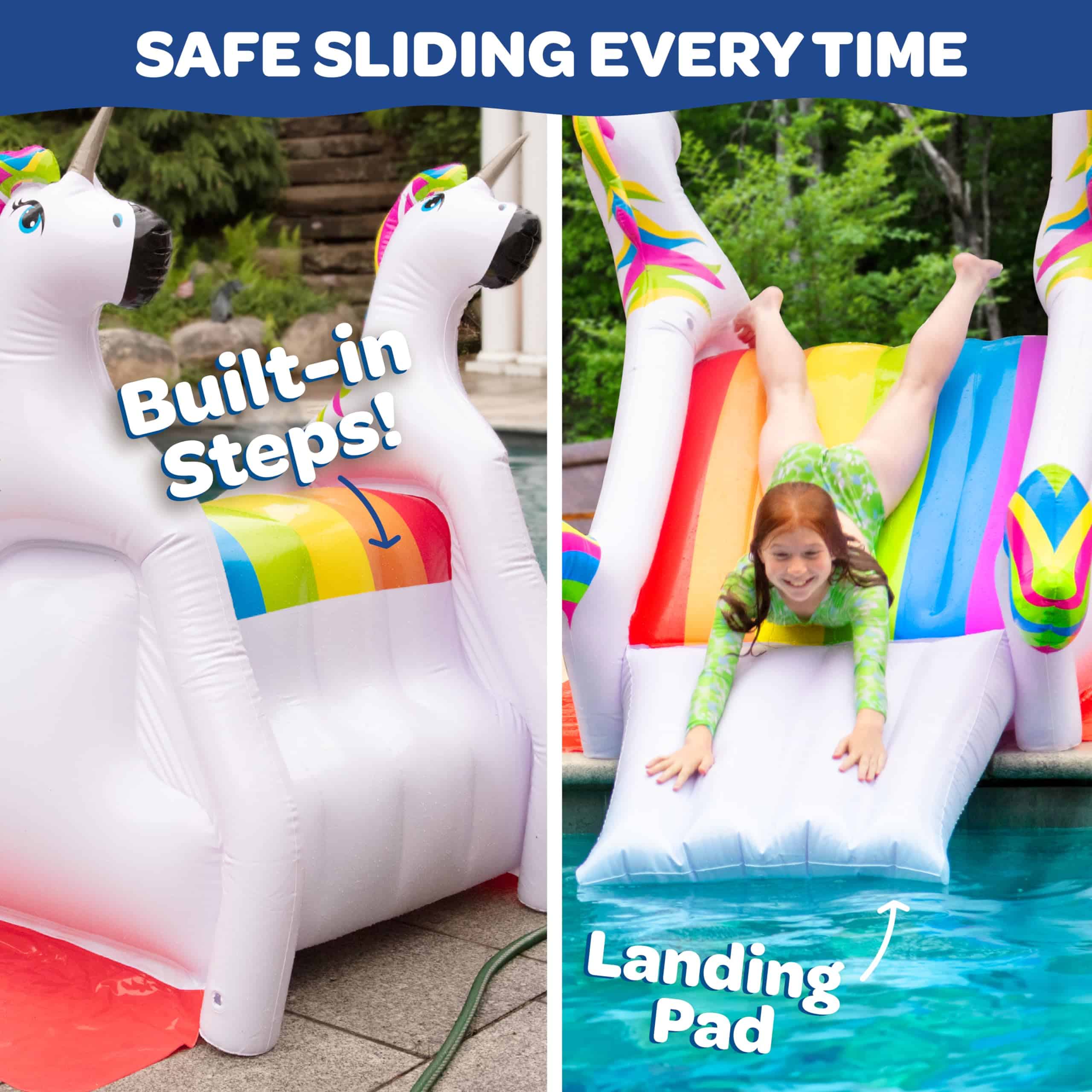 Tobogán de Piscina Inflable Gigante de Unicornio con - Imagen 5