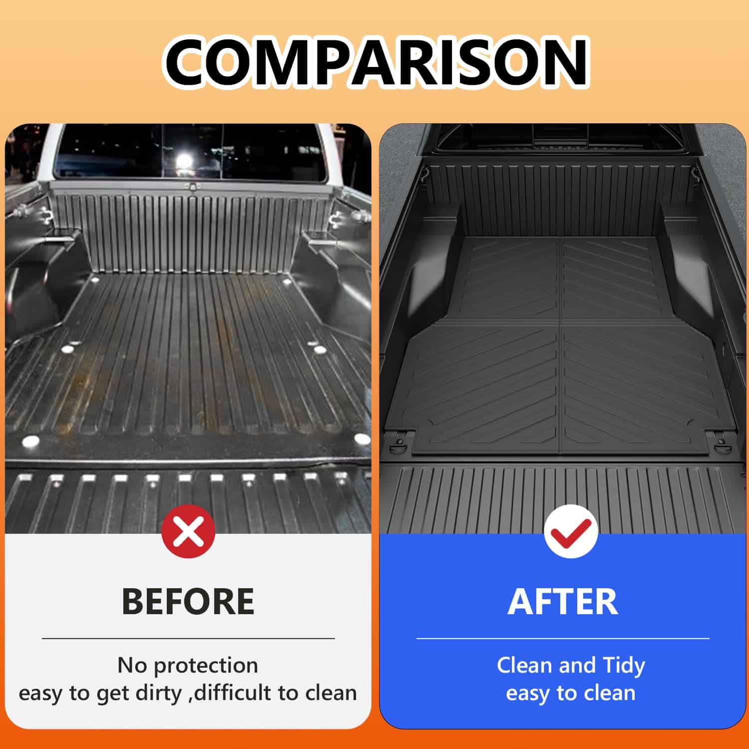 Tapete para cama de camioneta Xipoo compatible con Toyota - Imagen 3