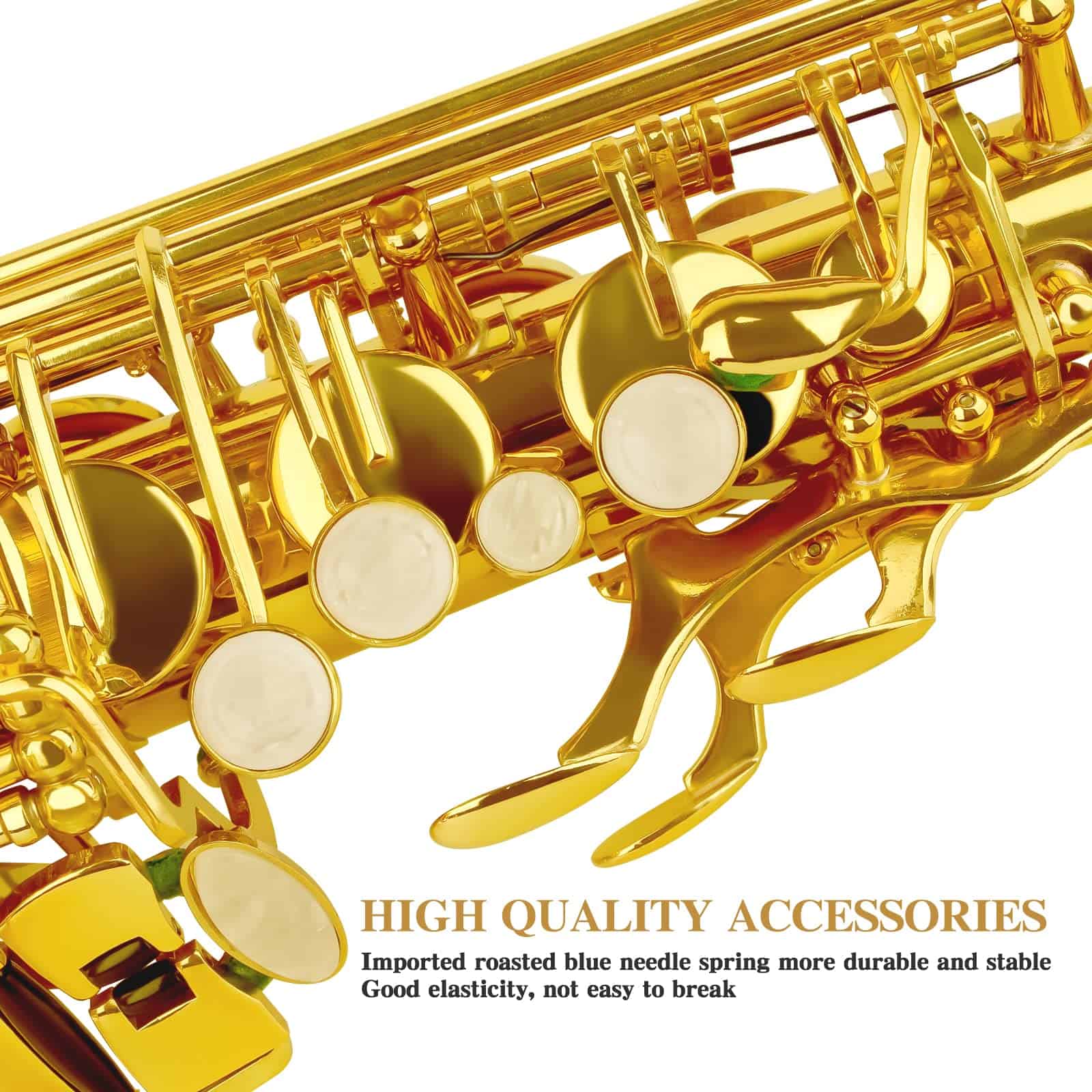 Saxofón Eb Alto SLADE para principiantes, -Oro - Imagen 7