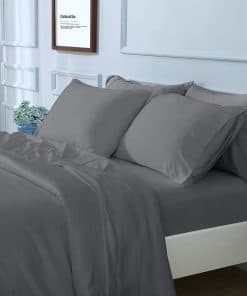 Juego de sábanas tamaño King GOKOTTA de 6 piezas, 100%