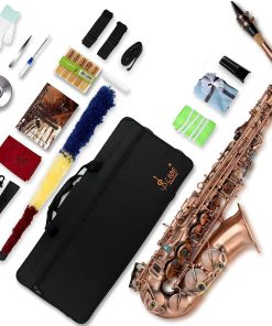 Saxofón Eb Alto SLADE para Principiantes, -Rojo Antiguo