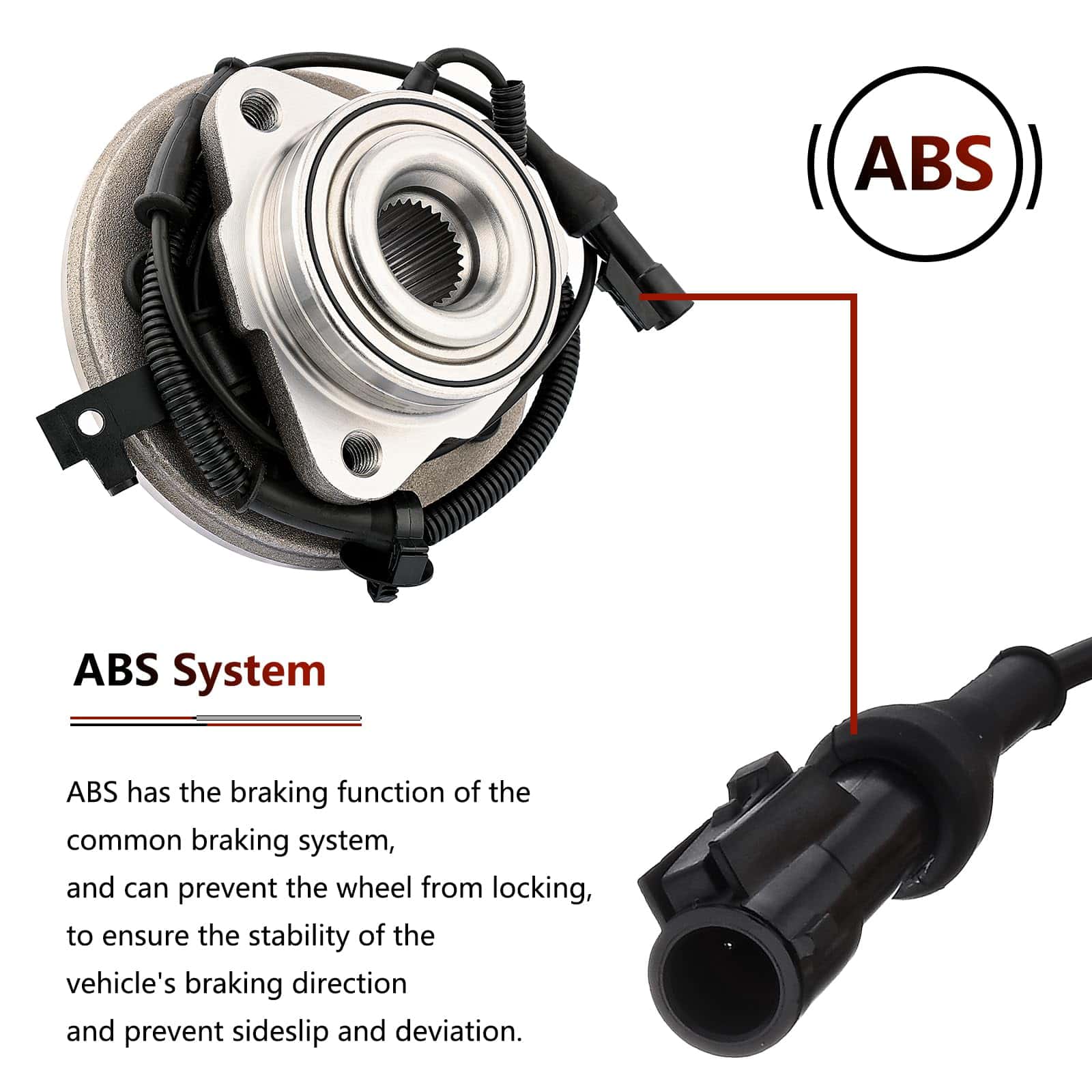 Juego de 2 Cojinetes de Rueda Delantera y Ensamble de Cubo - Imagen 6