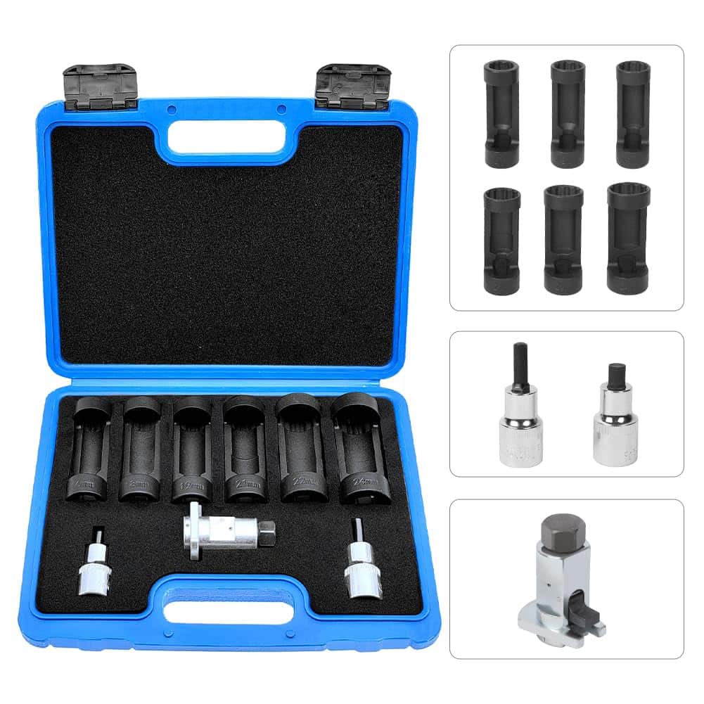 Juego de 9 piezas de llave de tuerca de amortiguador Strut