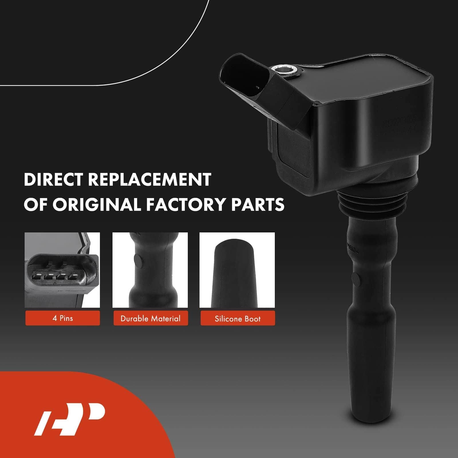 Conjunto Premium de 4 Bobinas de Encendido y Bujías de - Imagen 4