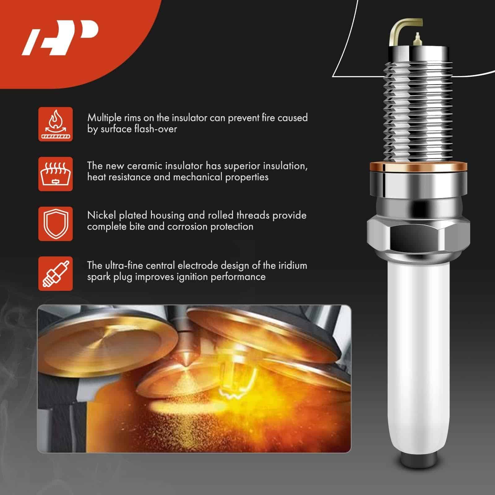 Conjunto Premium de 4 Bobinas de Encendido y Bujías de - Imagen 6