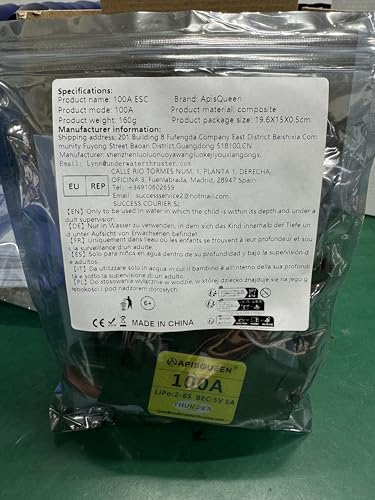 APISQUEEN 100A ESC 2-6S LiPo Brushless Controlador de - Imagen 8