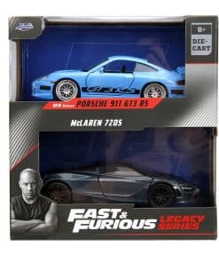 JADA 1:32 FF PORSCHE 996 GT3 DE BRIAN Y MCLAREN DE SHAW