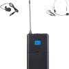 innopow Bodypack Mic con micrófono de solapa y diadema para