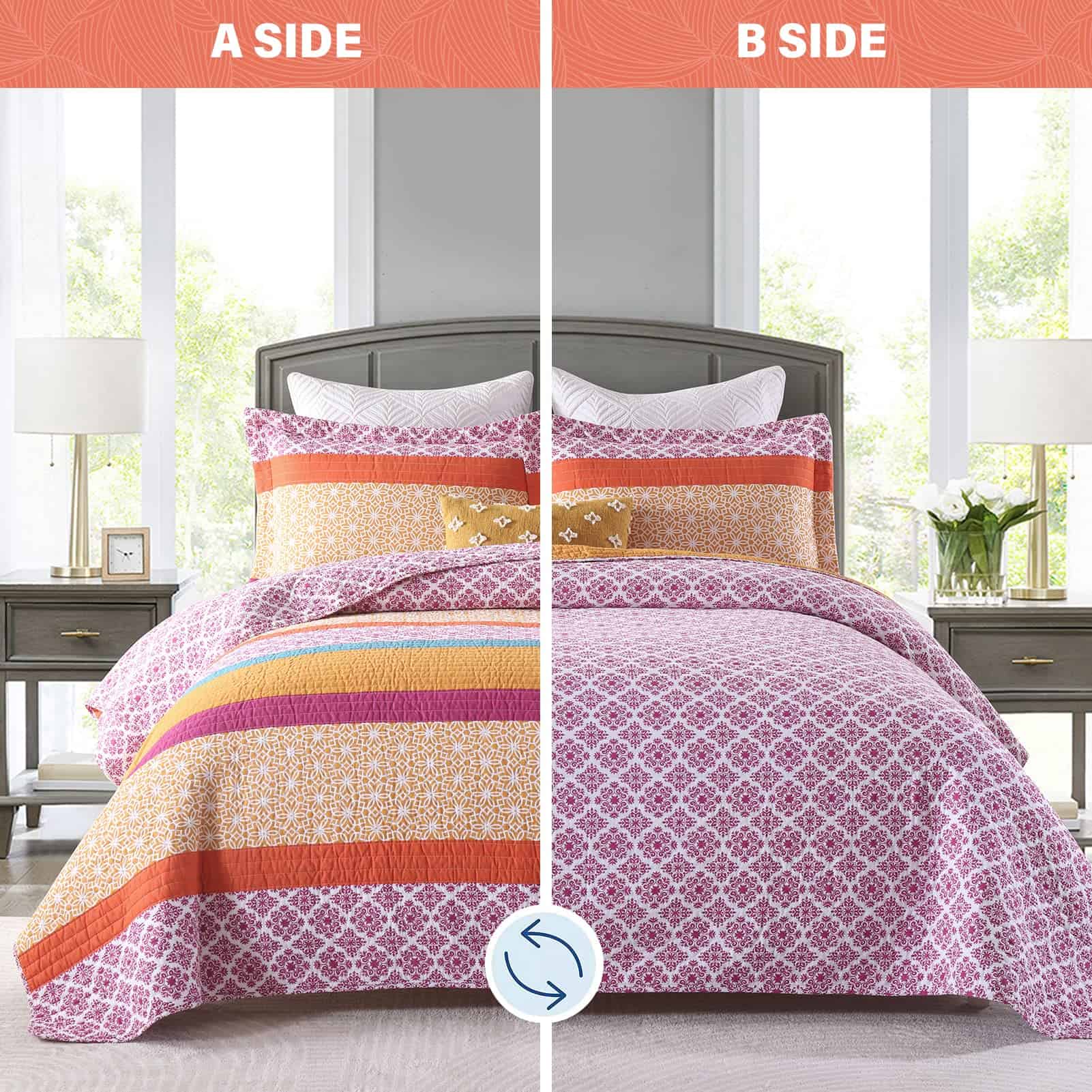 SahSahCasa Edredón tamaño King, Juego de edredón King, - Imagen 8