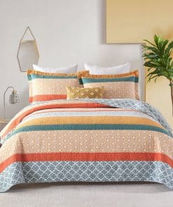 Juego de Edredón Bohemio Tamaño Queen 100% Algodón - Patrón