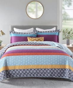 Set de Edredón Queen Size Boho PERHOM - Edredón de Algodón