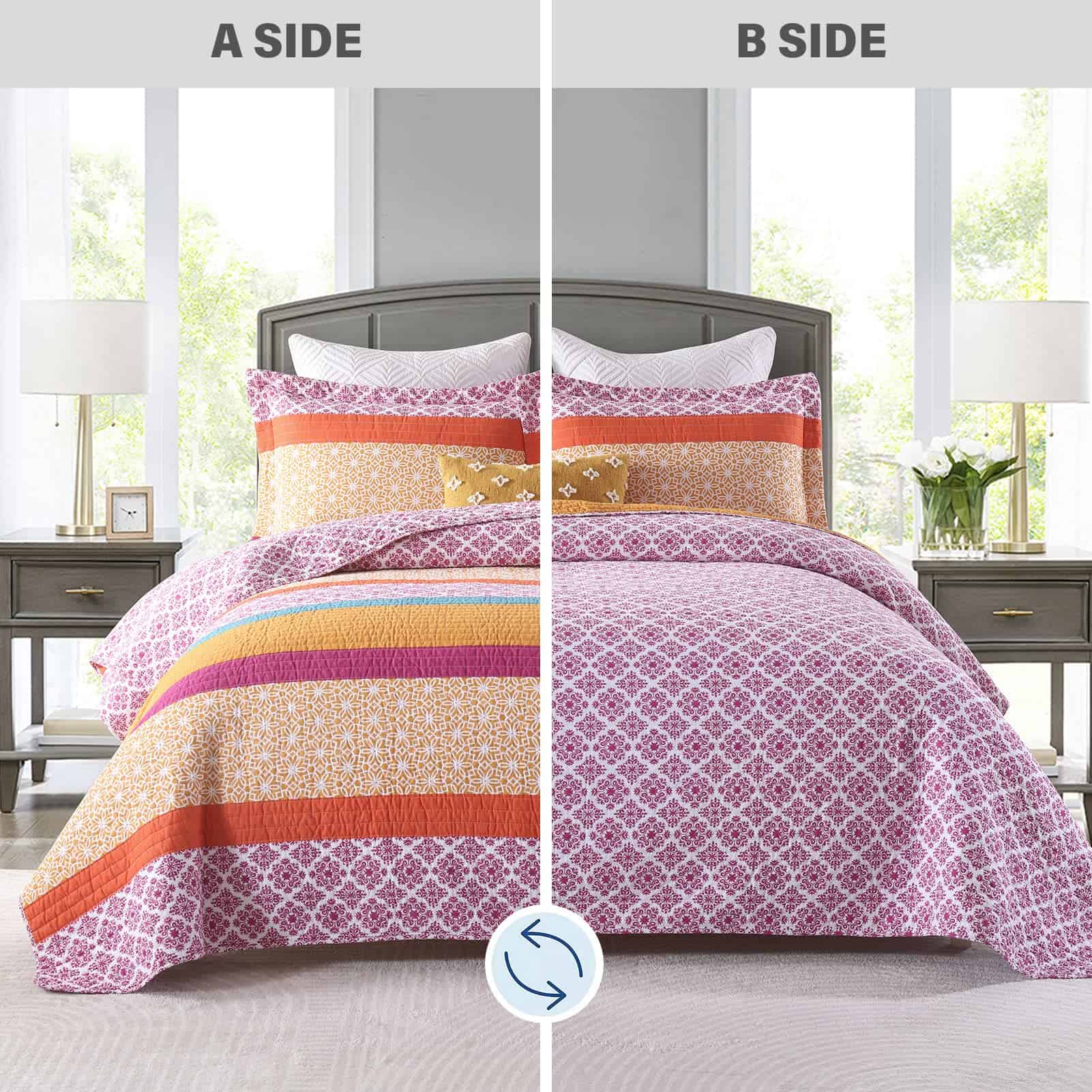 Set de colcha PERHOM Boho King Size - 100% algodón - Imagen 4