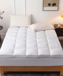 DROVAN Mattress Topper Queen Size - Cubierta de colchón