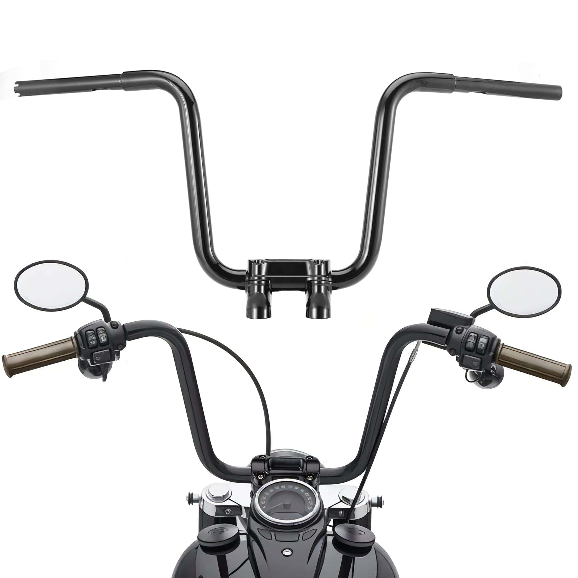 Manillar TIGERSGATE 12" Rise Touring/Softail Mini Ape