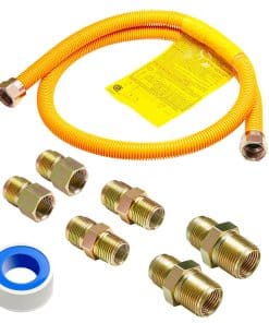 Kit de línea de gas flexible Solimeta de 48" para secadora,
