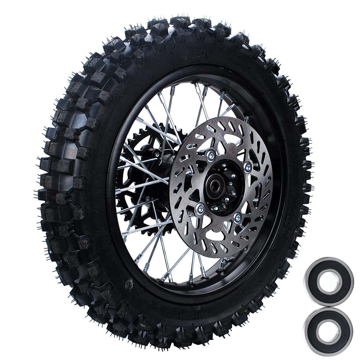 Rueda trasera completa para llanta tubo Rim 80/100-12