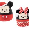 Squishmallows 8" Mickey & Minnie Mouse Christmas Plush