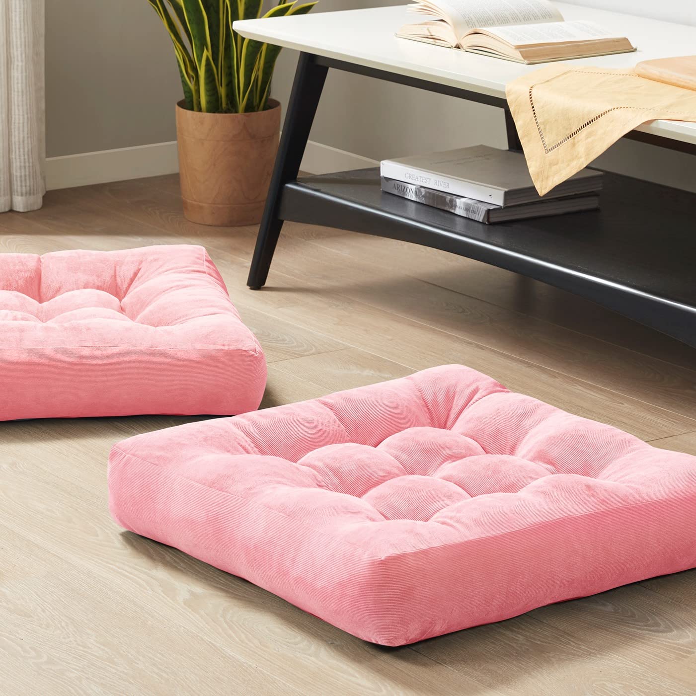 Cojín de Piso de Meditación Rosa para San Valentín Set de