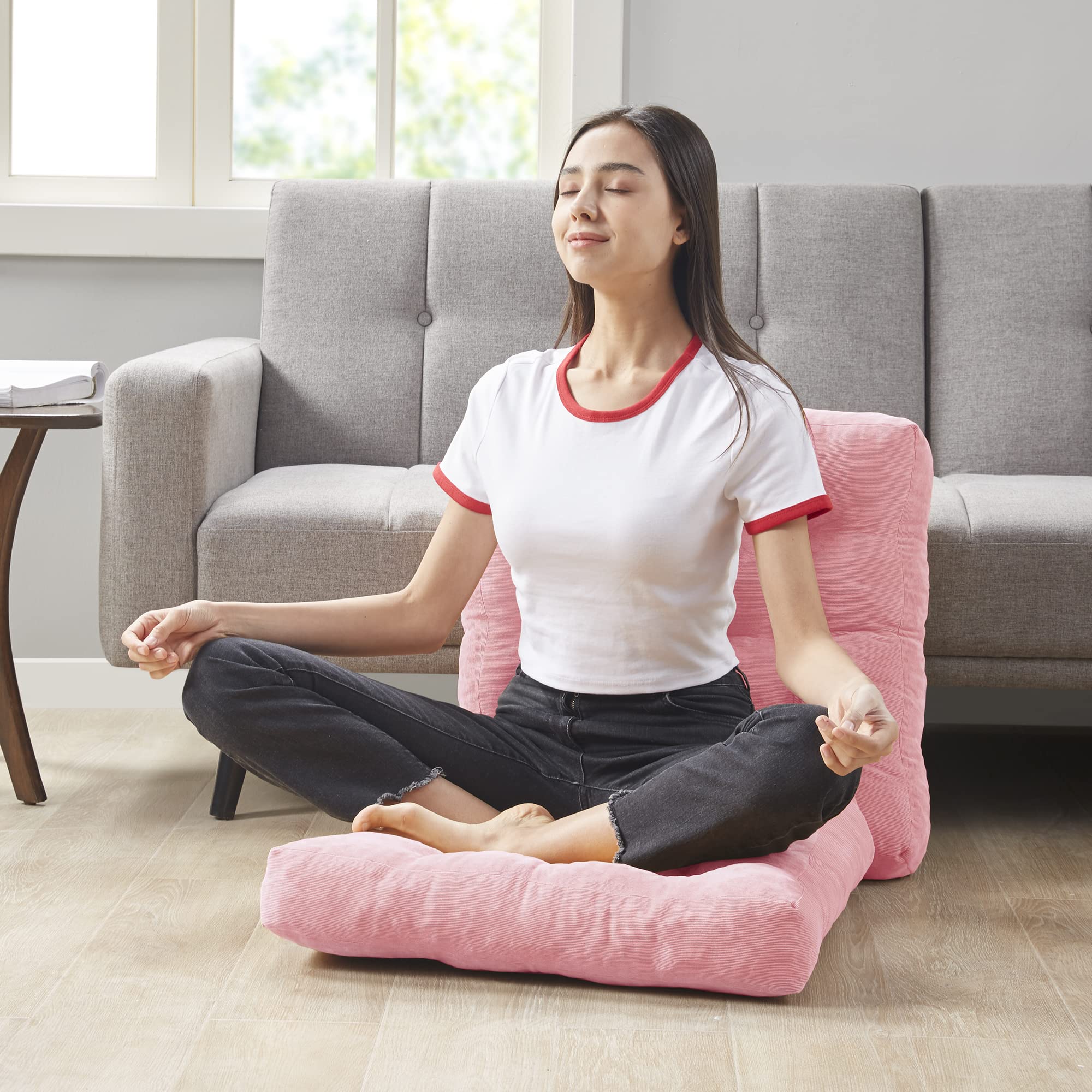 Cojín de Piso de Meditación Rosa para San Valentín Set de - Imagen 7