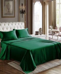 Juego de Sábanas de Satén Queen Size CozyLux - 4 Piezas en