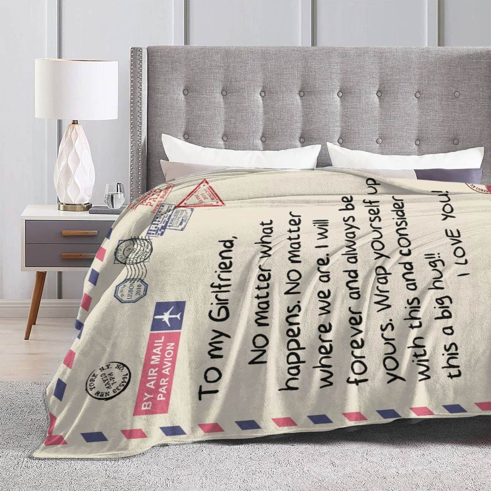 Manta de regalo para mi novia Manta de felpa romántica para - Imagen 7