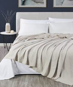 Manta de Cama de Waffle DOZ by SIJO, 50% Viscosa