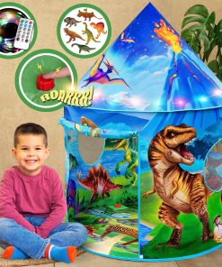 Tienda de campaña W&O Dino Paradise con Botón de Rugido,
