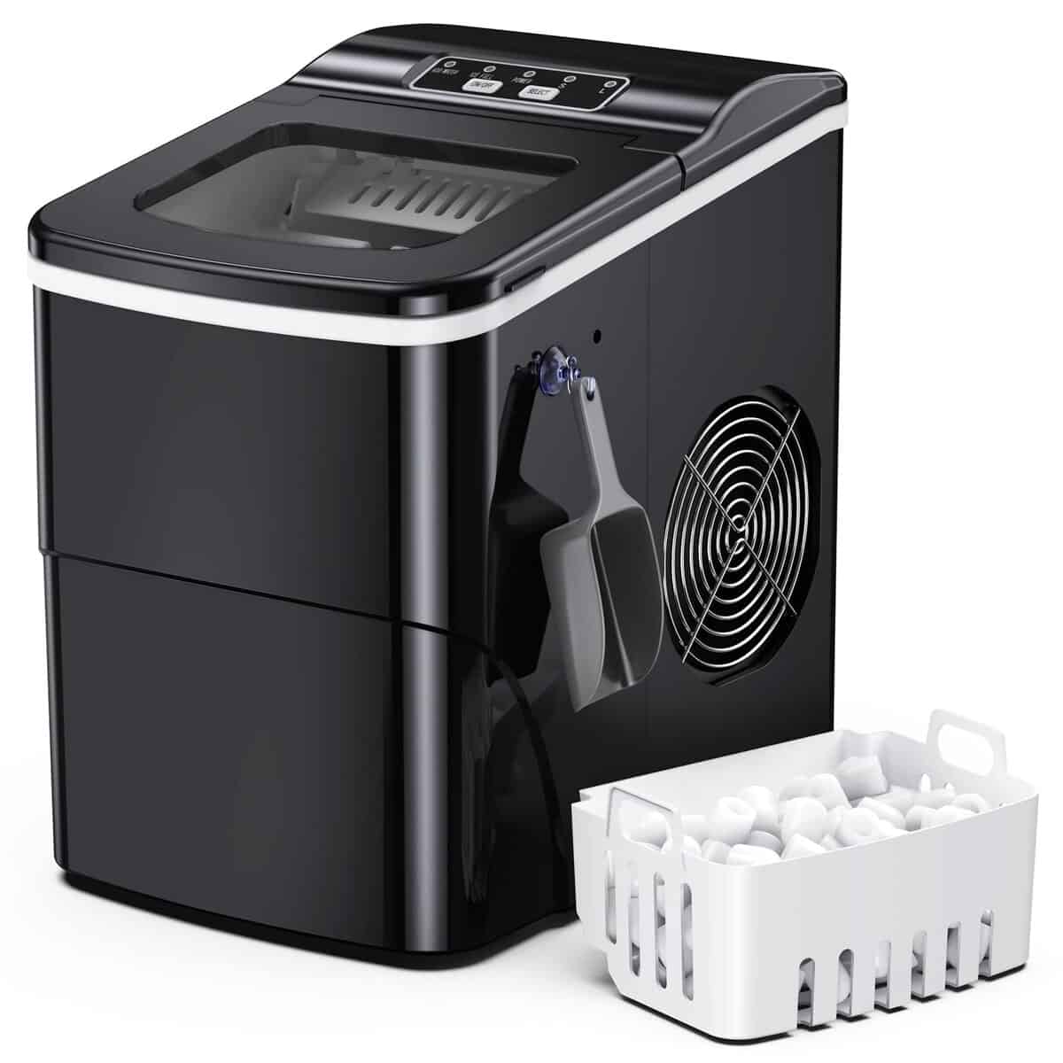 Máquina para hacer hielo en la encimera, 26 libras/24 horas