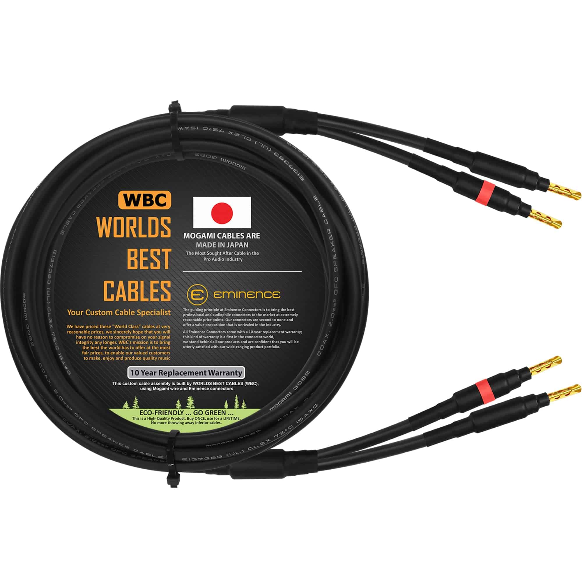 Cable para altavoz único coaxial para Canal Central -