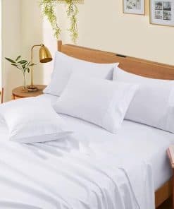 Juego de sábanas Queen Size - Bolsillo profundo de 21