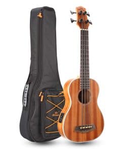 Ukelele Bajo Acústico Eléctrico de 30 pulgadas de Madera de