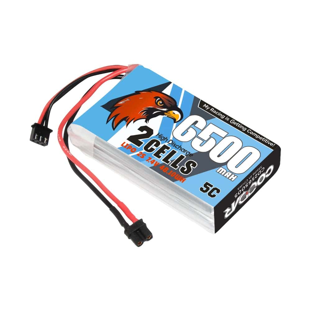 Batería LiPo CODDAR 6500mAh 2S 7.4V 5C con Conector XT30