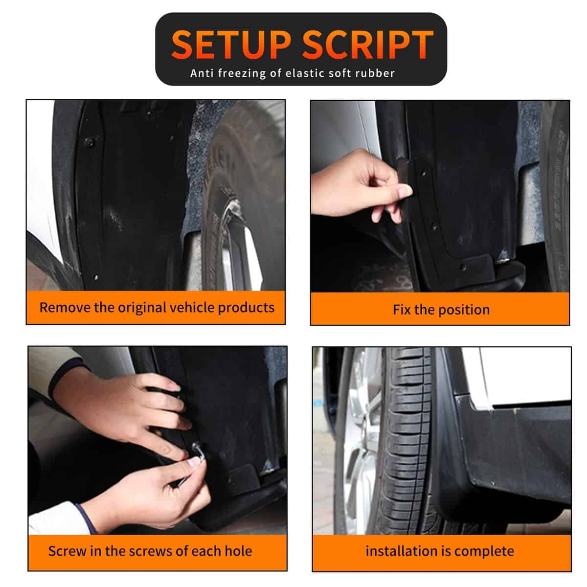 Actkill Juego de Guardabarros a Medida para Honda HRV HR-V - Imagen 6