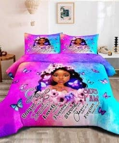 Juego de edredón CKOU CCOO Black Girl Magic, juego de