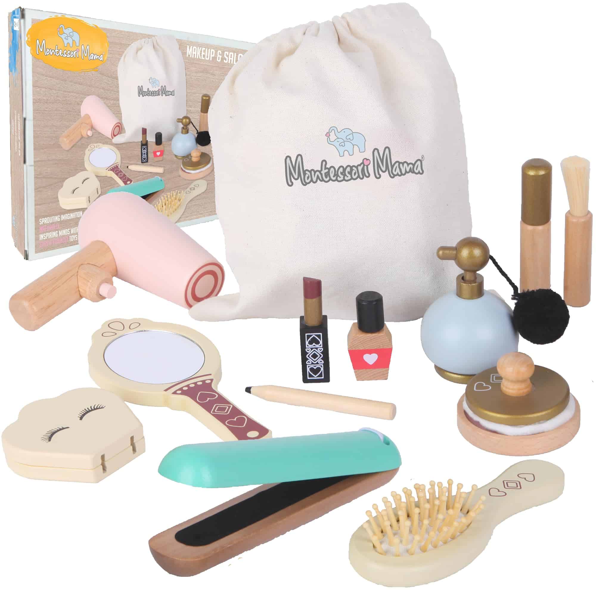 Set de Maquillaje y Salón de Mama Montessori - Set de Juego