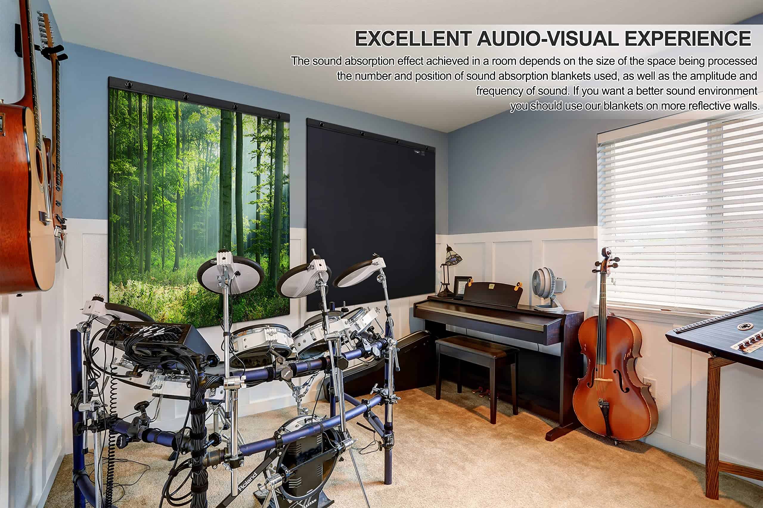 Mantas de Absorción de Sonido CHOOVEEON - Hoja Absorbente - Imagen 7