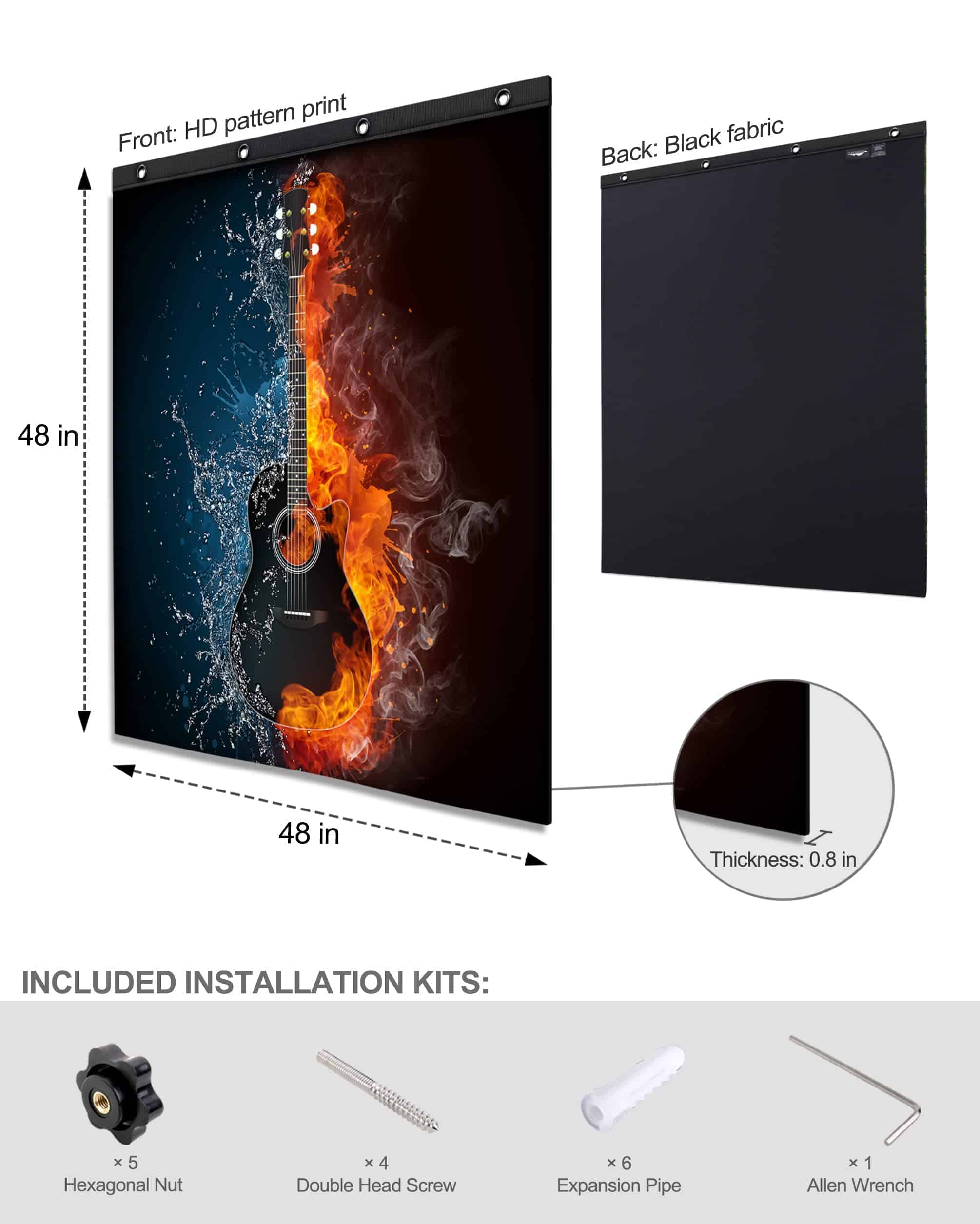 Mantas de Absorción de Sonido CHOOVEEON - Sábana Absorbente - Imagen 6