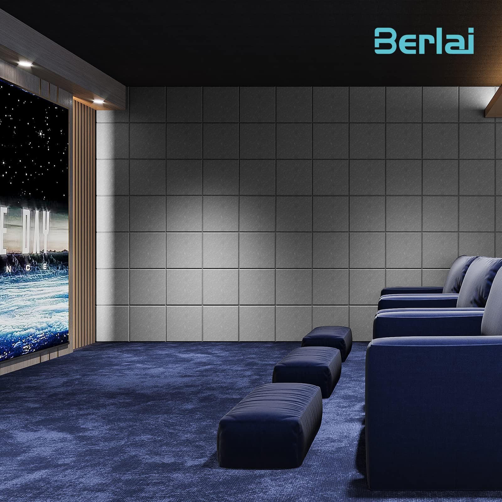 Berlai 15 Paquete de Paneles Acústicos Autoadhesivos - Imagen 6