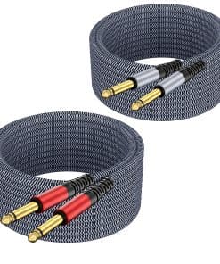 Cable de Instrumento GOSYSONG de 1/4 de pulgada TS 25 pies,