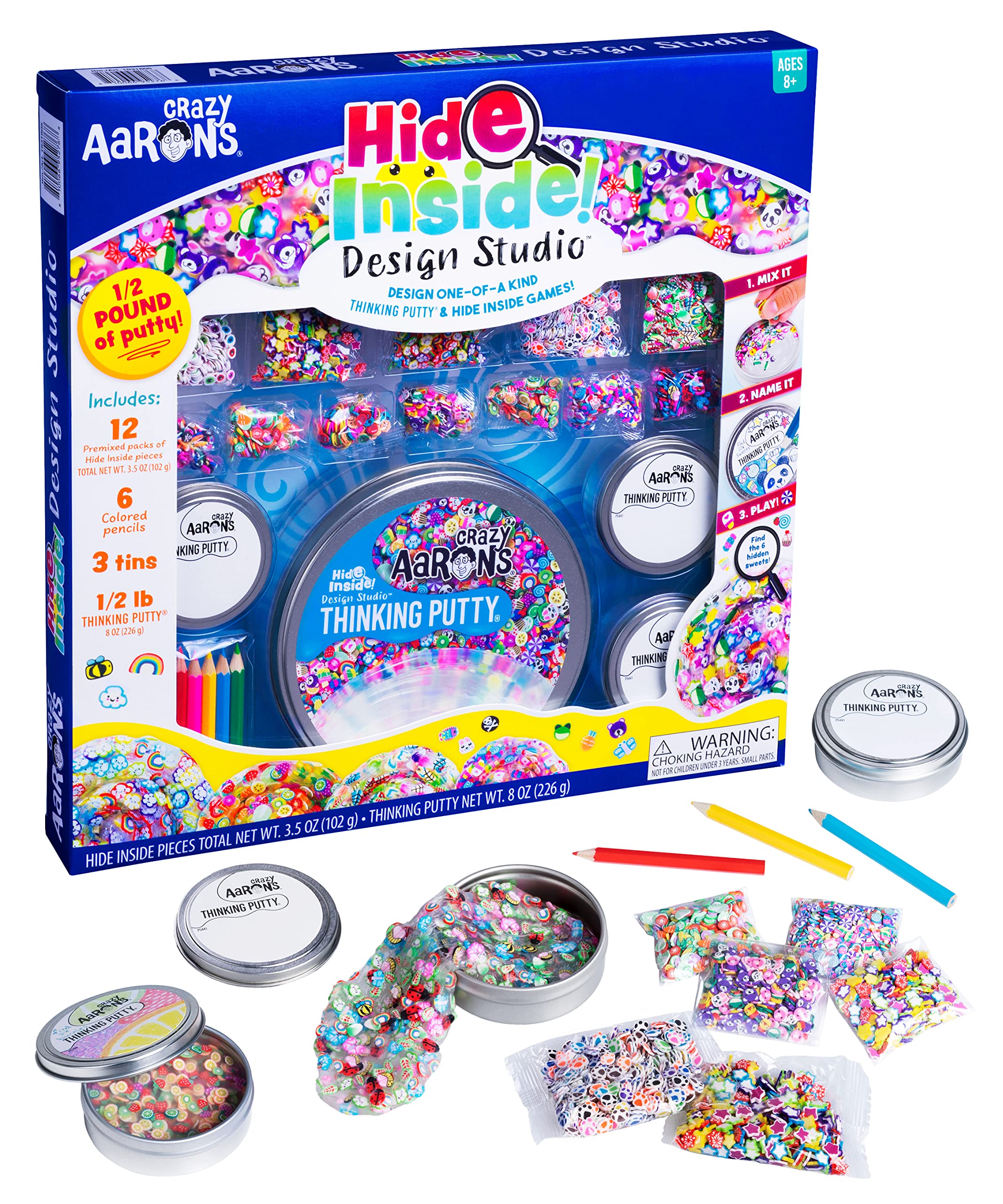 Kit de Estudio de Diseño Crazy Aaron's Thinking Putty Hide