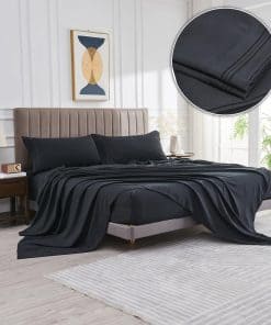 Juego de sábanas extragrandes de microfibra suave para cama