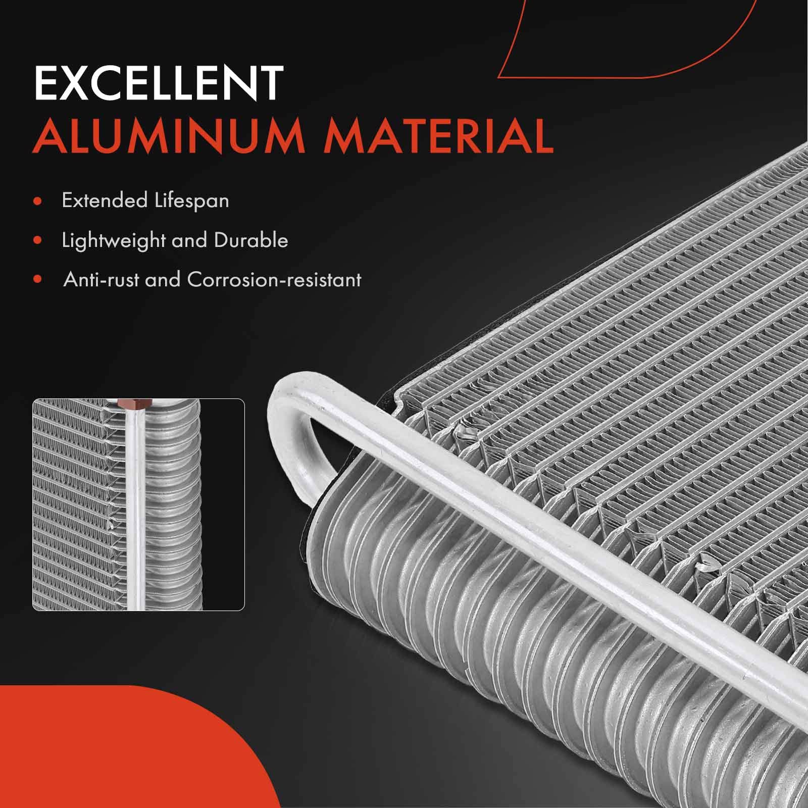 A-Premium Núcleo de Evaporador de A/C Delantero Compatible - Imagen 4