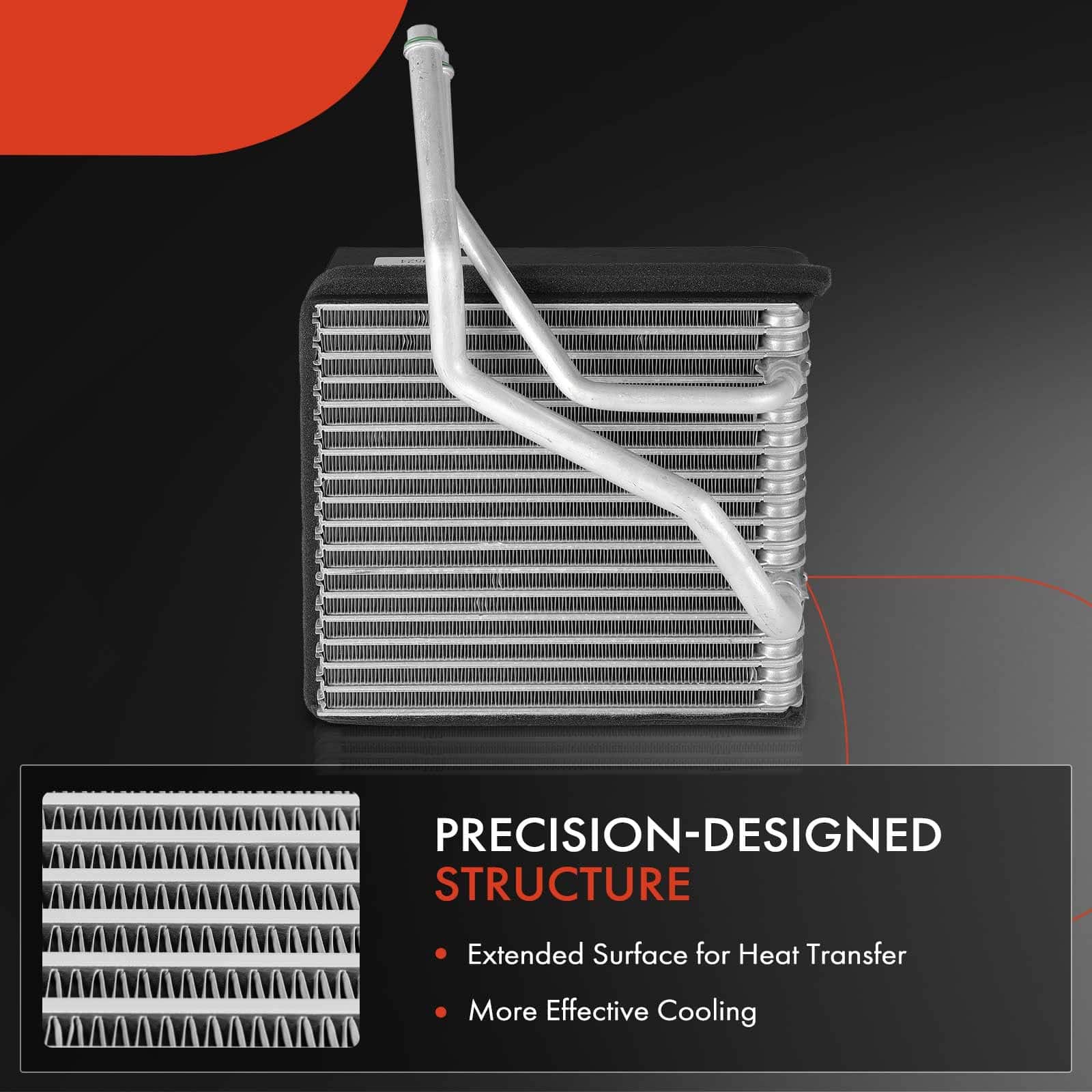 Núcleo de evaporador de A/C A-Premium compatible con Audi - Imagen 6