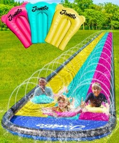JAMBO 20Ft XL Premium 3 Lane Slip Splash and Slide con 3