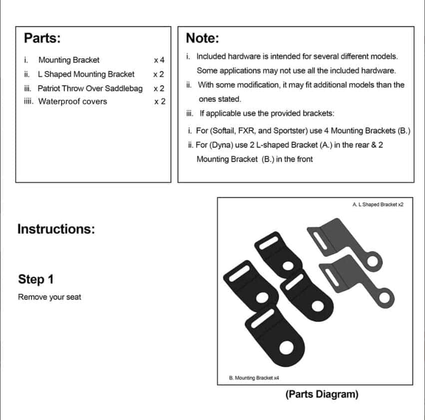 Bolsas de Sillín Universales FVMOTO para Harley Softail - Imagen 7