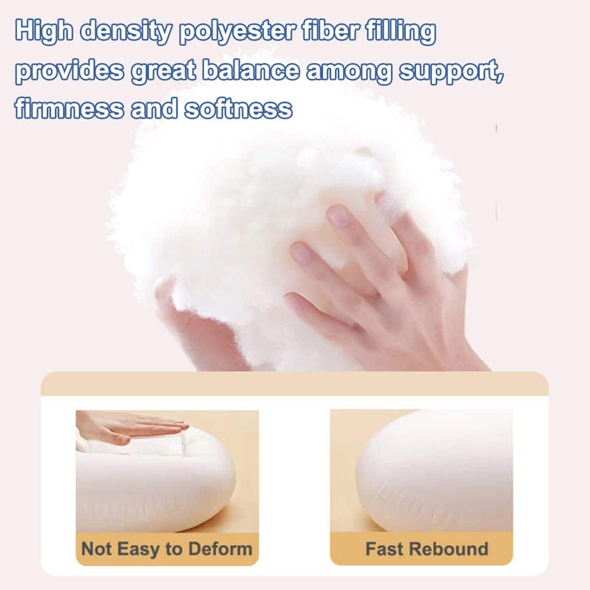 1 Cojín del Cuerpo MEDIO, Almohada de Cilindro Largo con - Imagen 4