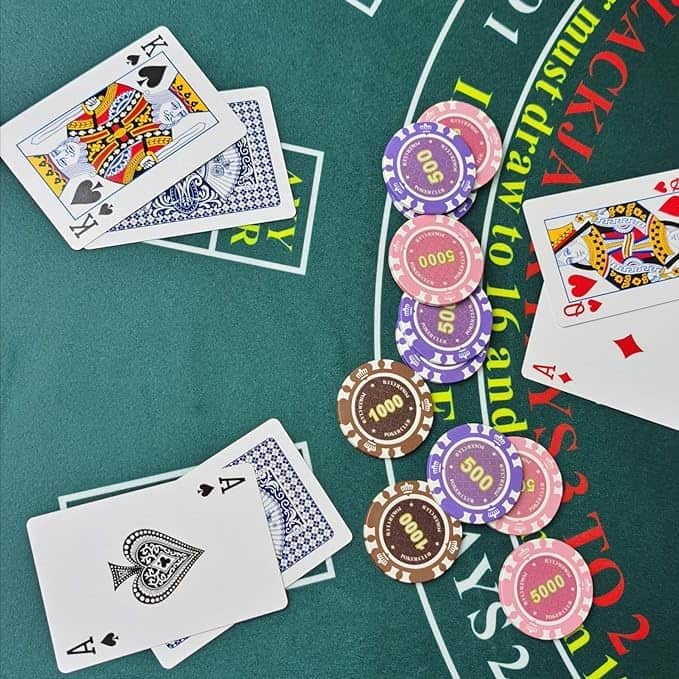 Tapete de póker Texas Holdem de 36x72 pulgadas y tapete de - Imagen 6