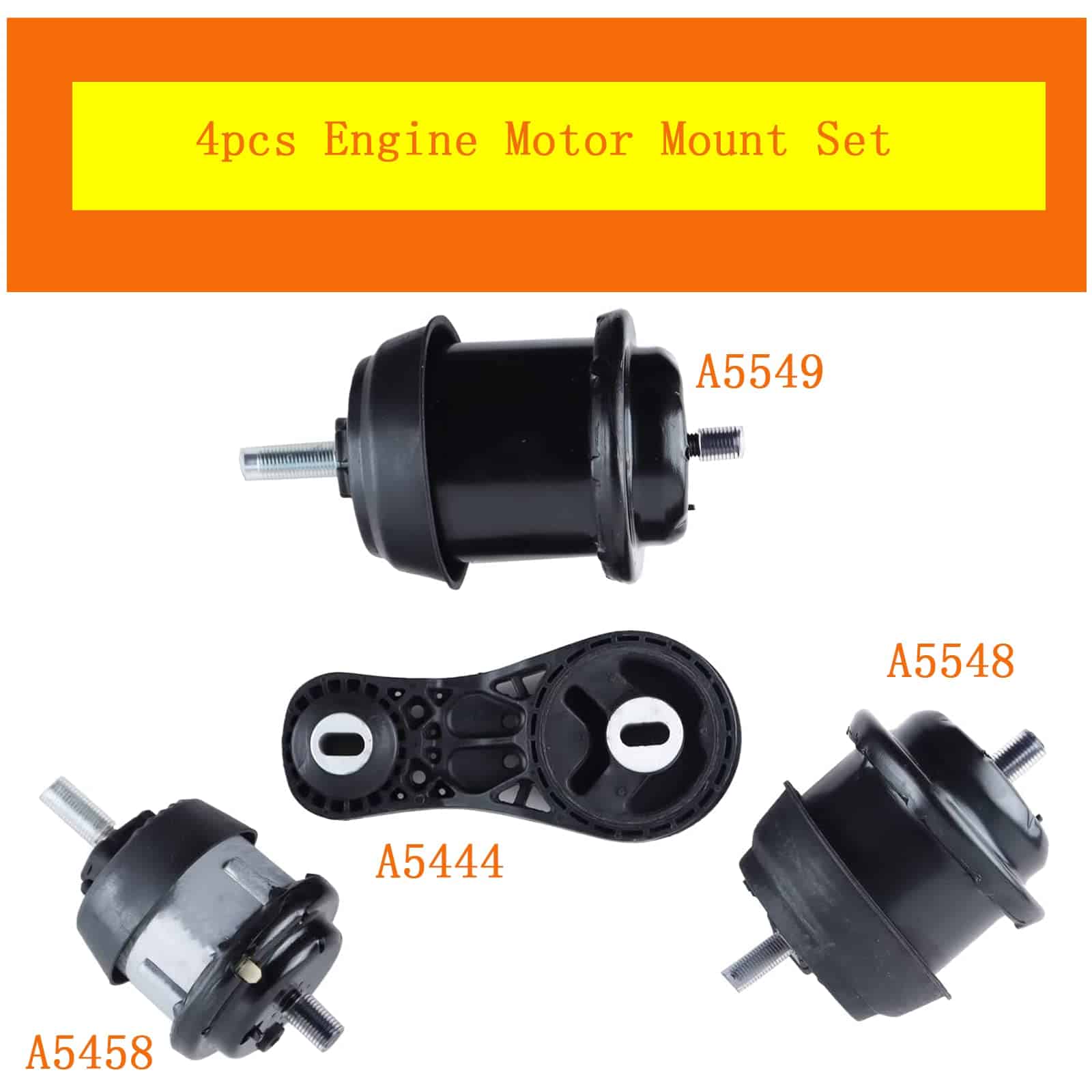 Kit de Montaje del Motor y Transmisión LINLINS 4pcs - Imagen 3